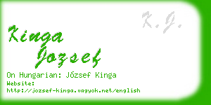 kinga jozsef business card